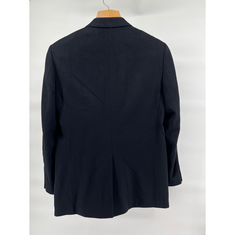 Club Room Men's Black Wool Silk Cashmere Blend Blazer Jacket - Picture 4 of 12